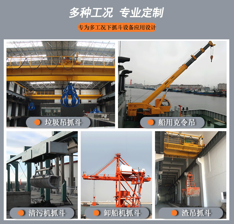 垃圾吊抓斗電纜(RLR垃圾吊電纜)應用場景展示
